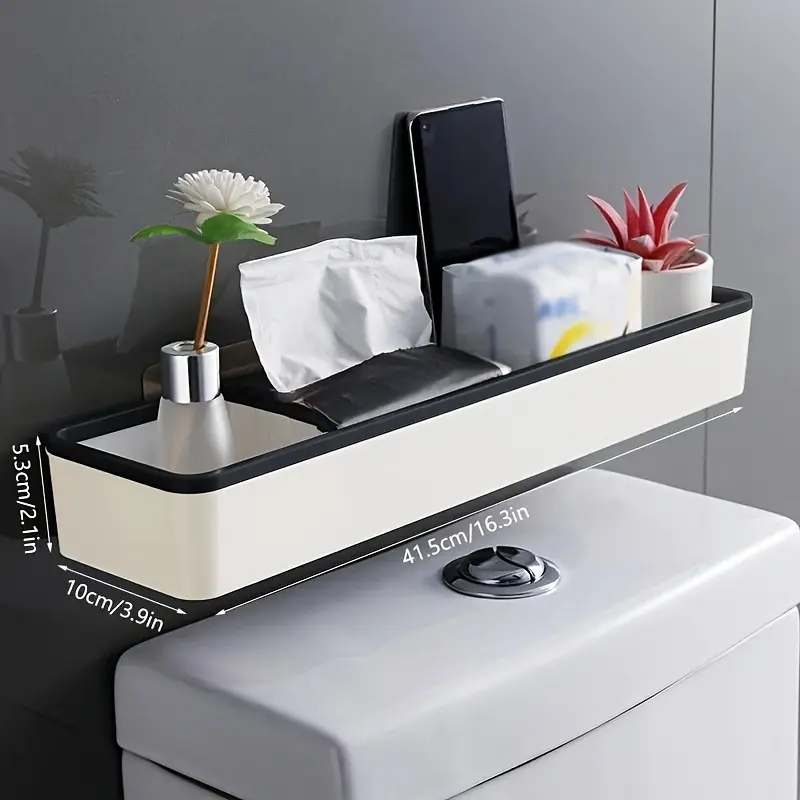 Multifunctional Wall-Mounted Storage Cabinet for The Bathroom, Over Toilet Cabinet, Designed to Be Placed Above The Toilet Without The Need for Drilling