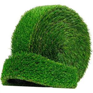 Artificial Grass Strip 4"x25' for Indoor/Outdoor Use-Realistic, 1" Thick Synthetic Turf for DIYers and Professionals, Pre-Cut Roll for Easy Installation and Creative Designs (4in x 25ft)