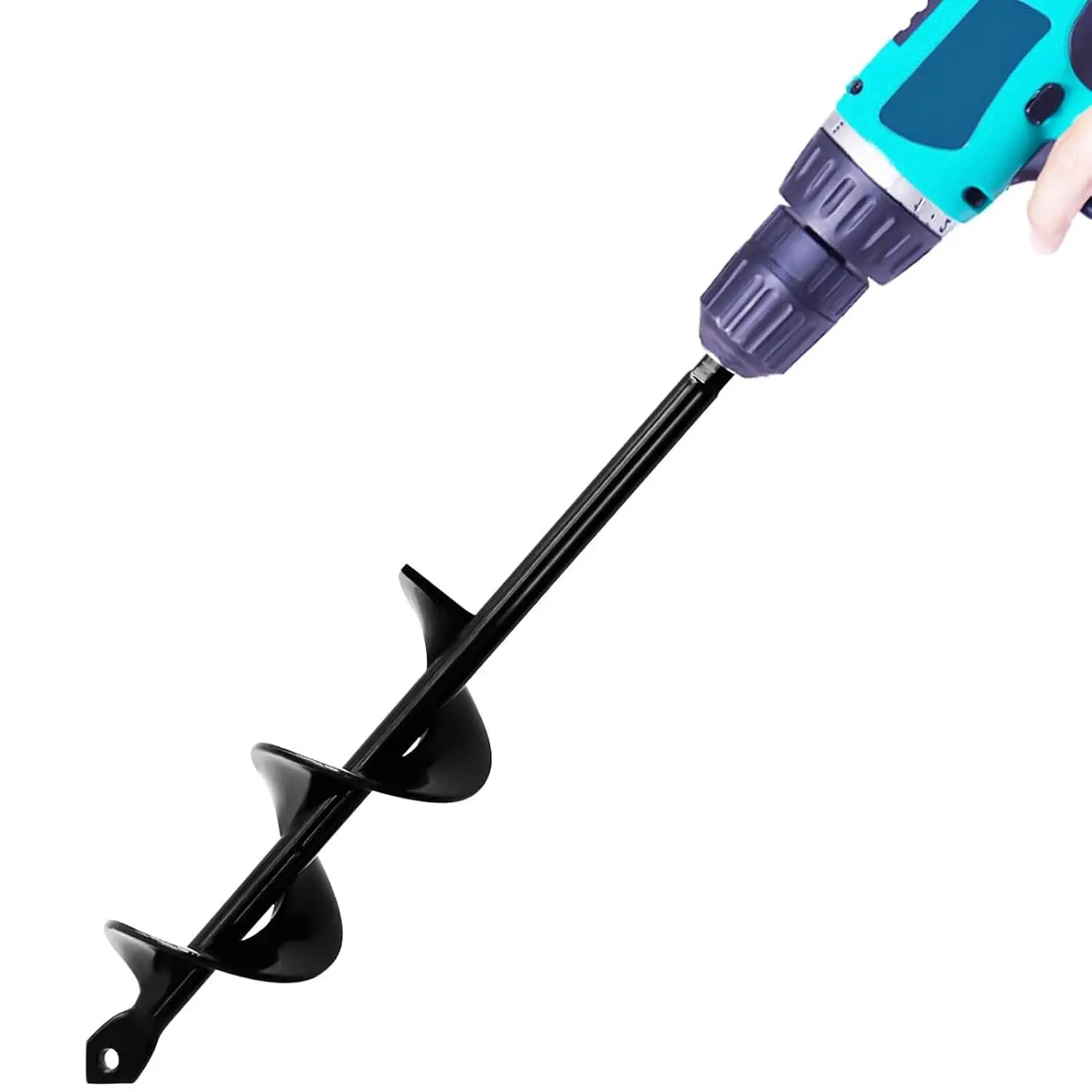 Garden Auger Drill Bit for Planting – 1.6x9 Inch Garden Auger,Rapid Planter Bulb & Bedding  Auger for 3/8" Hex Drive Drill – Ideal Bulb Planter Tool for Tulips
