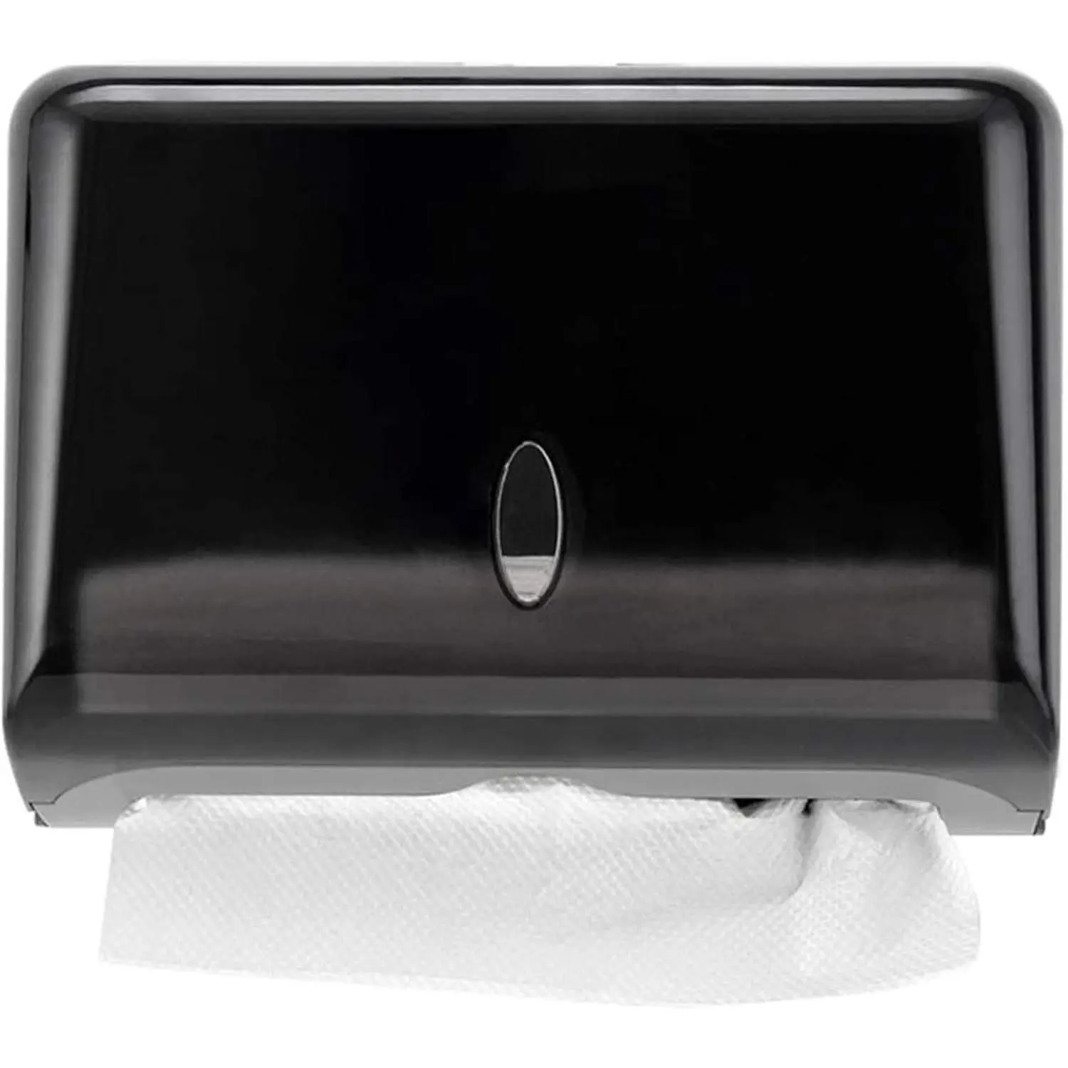 Paper Towel Dispenser, Commercial Toilet Tissue Dispensers Wall Mount Paper Towel Holder Multifold/C-Fold Paper Towel Dispenser for Kitchen and Restroom Decor (Black)