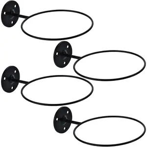 Basketball Holder Wall Mount,   Metal Ball Holder, Storage for Basketball, Football, Volleyball, Soccer, Ball Rack Display for Sports Accessories Organizer