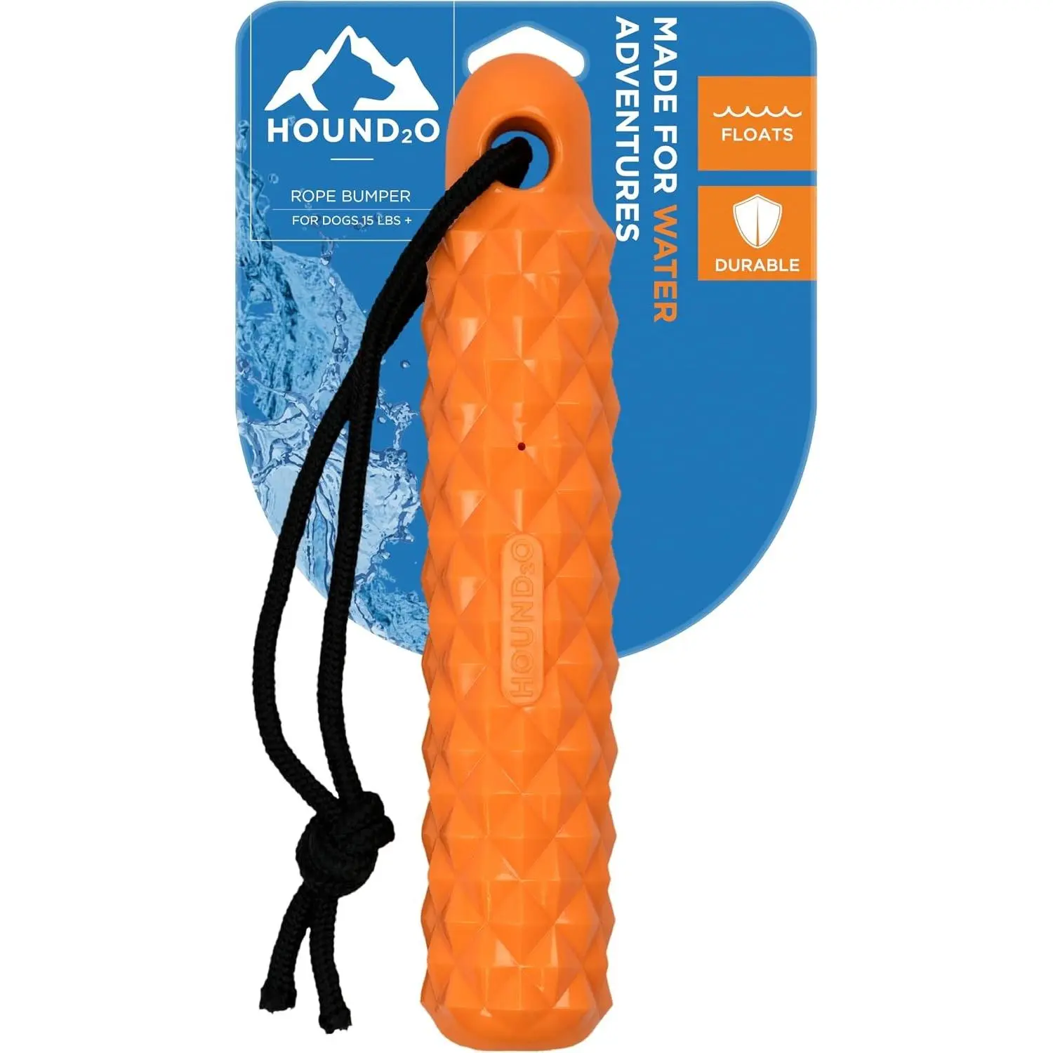 Dog Toys Rope Bumper Floating Outdoor Toy for Dogs Bright Orange Fetch Toy