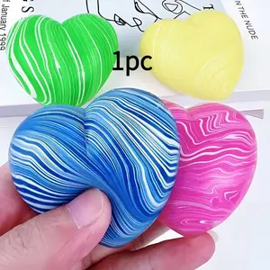 Super Needoh Ice Cube Stress Toy, Slow-Rebound Textured Heart-Shaped Maltose, Soft and Adorable Sensory Toy, Soft and Squeezable Stress-Relieving Kneading Gift Suitable for Adults and Children, the Best Gift for Kids and Friends.