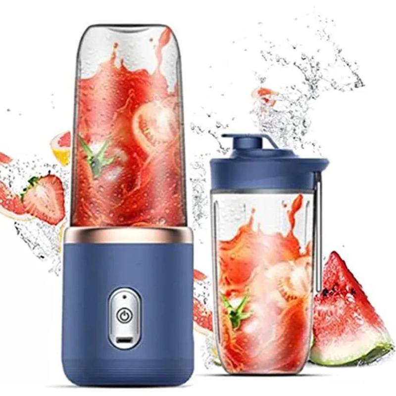 Portable 6 Blade Juicer Cup, 1 Box USB Rechargeable Juicer Blender, Portable Smoothie Blender, Fruit & Vegetable Juicer, Home Multifunction Juicer, Household Kitchen Appliances for Home Use, Gift
