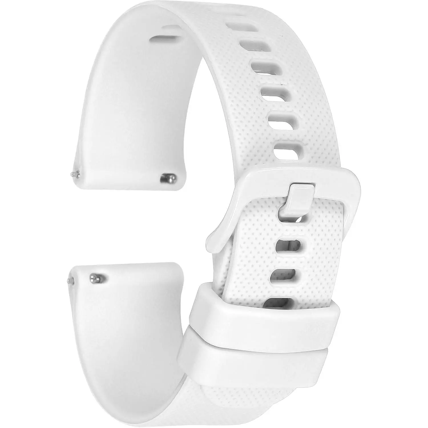 20mm Silicone Watch Band, Unisex Casual Quick Release Strap with Stainless Steel Clasp - Lightweight for Sports & Daily Wear, Stainless Clasp