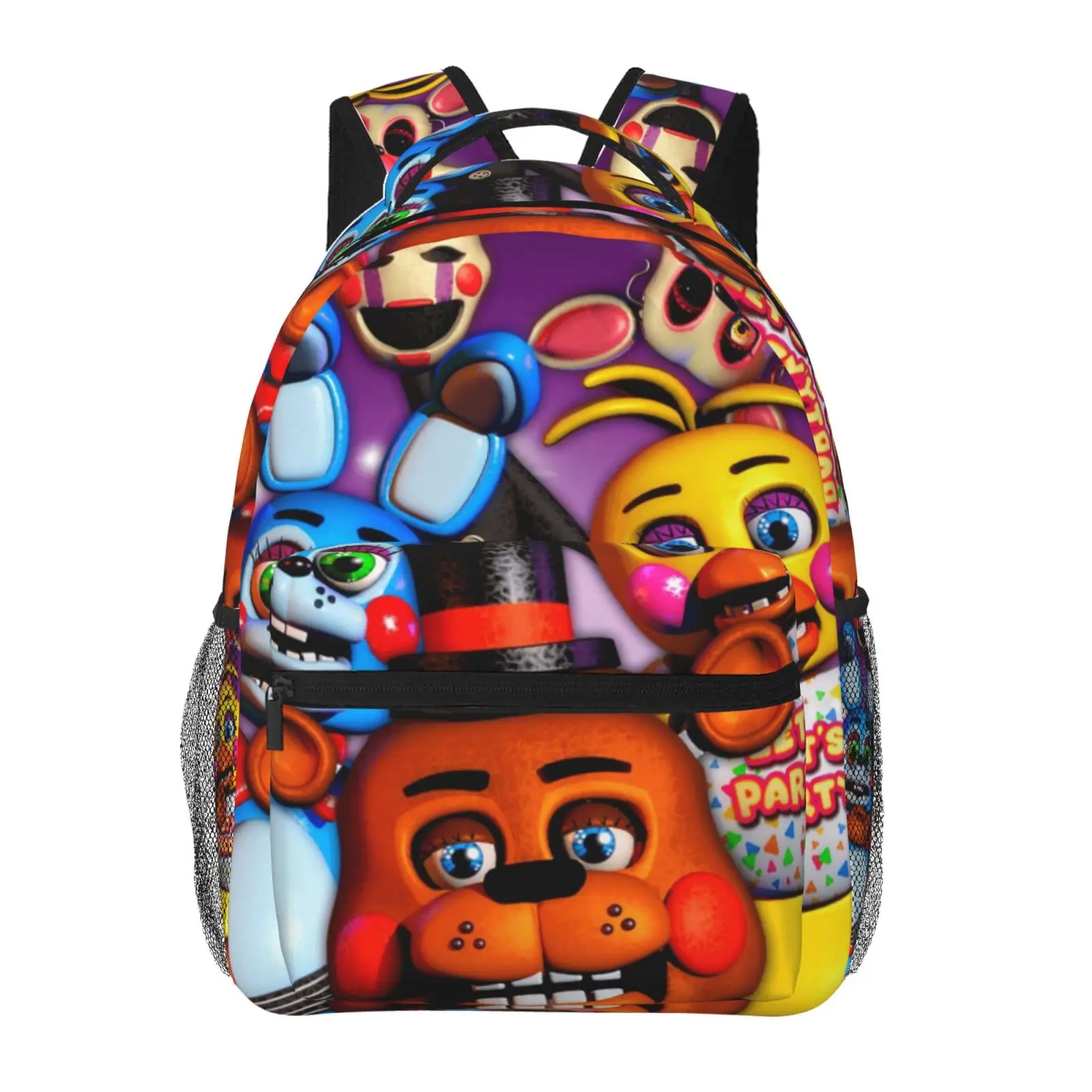 Kids backpack, Five Nights At Freddy'S School bag, Cute Cartoon Backpacks for girls boys, Adjustable Straps Bookbag for Office Travel Bag