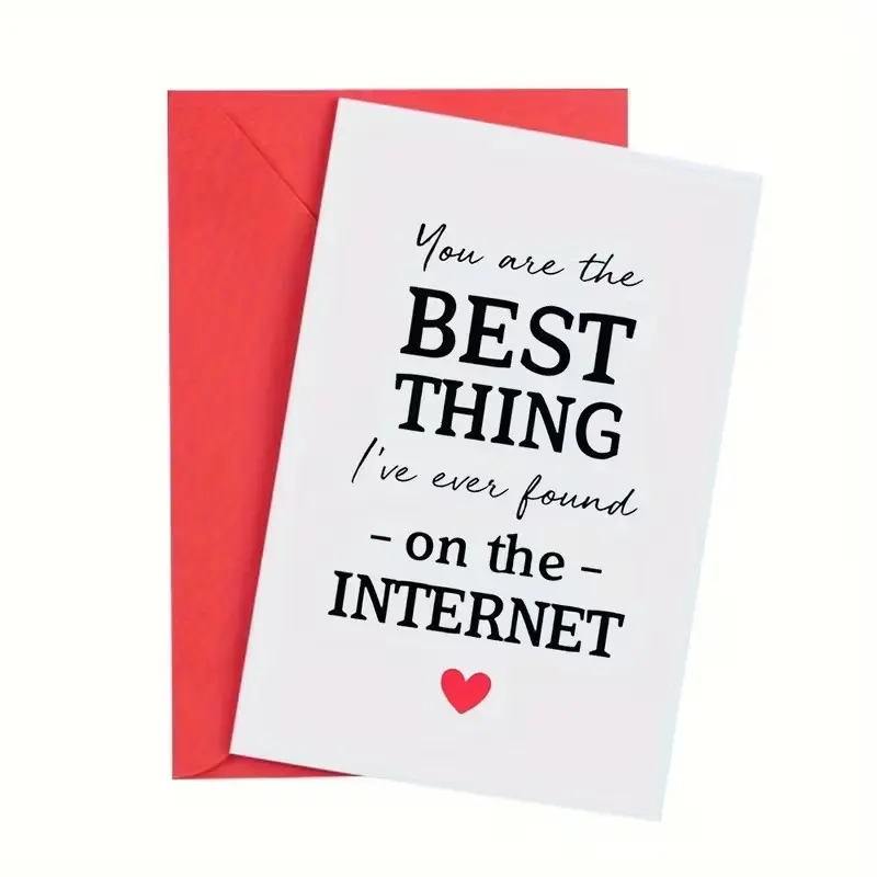 Funny Valentine's Day Card for Him, Perfect for Husband, Wife, Boyfriend, Girlfriend, Fiancé, Includes Colorful Envelope, Ideal for Anniversaries & Birthdays