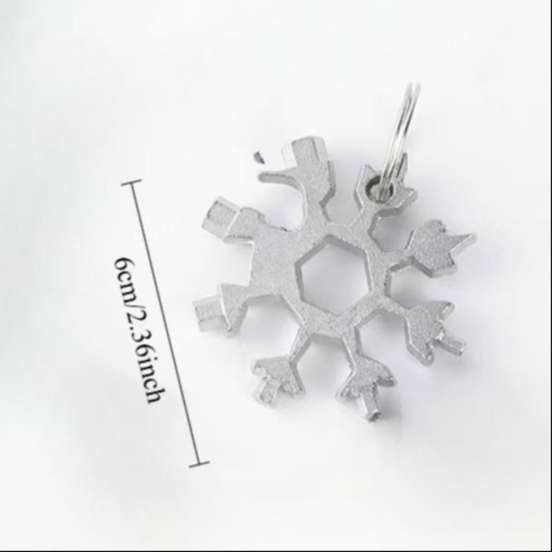 18 in 1 Snowflake Design Mini Wrench Tool, Portable Snowflake Design Multi-functional Repair Tool, Multifunctional Repair Tool for Car Repair