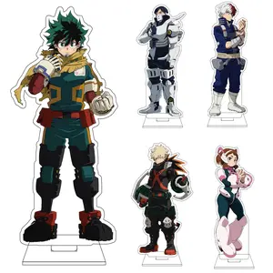 16CM Anime My Hero Academia‌ Cosplay Acrylic Figure Stand OCHACO URARAKA Todoroki Shoto Midoriya Izuku Ornaments Gift
