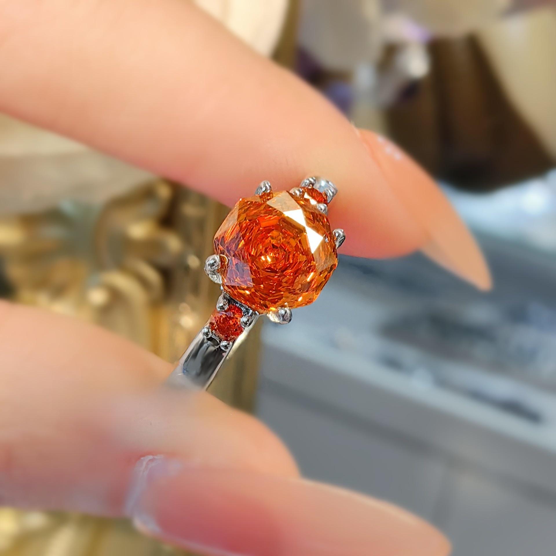 ✨   Octagonal Millennial Rose Cut CZ Set |   Pendant Necklace + Stud Earrings + Ring 💍 |   Same Chic Design |   Available Separately 🎁   – Trendy Gift for Her