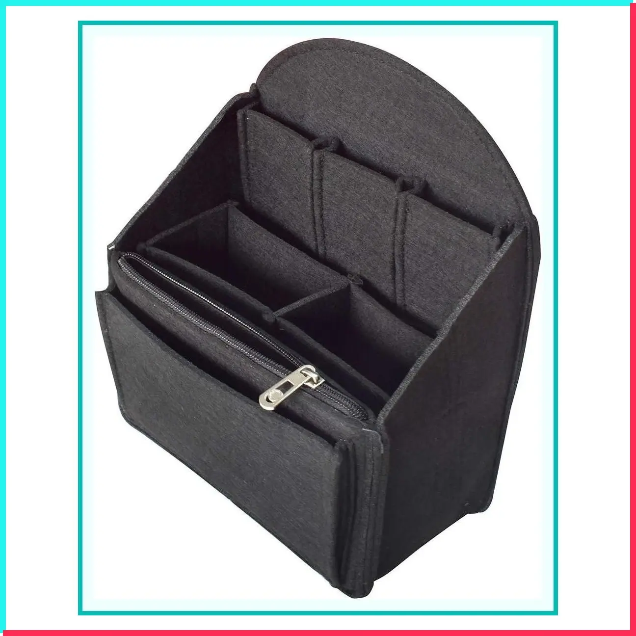 Backpack Organizer Insert for Rucksack, Handbag & Shoulder Bag - Black, Small