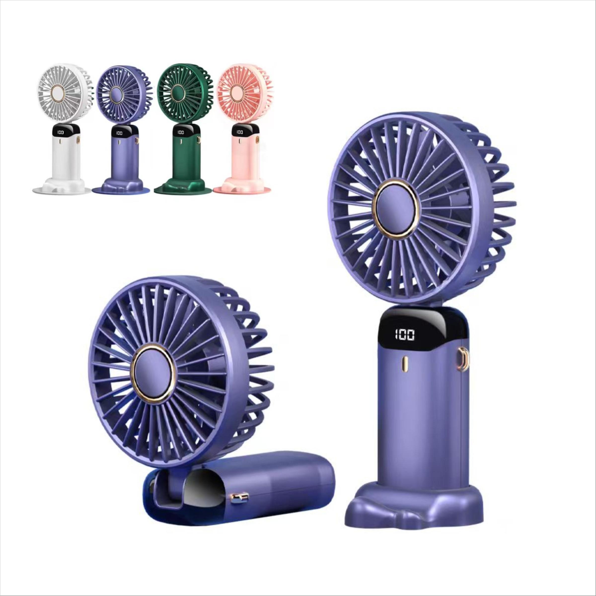 Handheld Turbo Fan with Phone Holder, Handheld Cooling Fan Folding Fan Usb Rechargeable Fan with Digital Display, Silent Fan for Outdoor Travel Office, Portable Multifunction Mini Fan, Cordless Oscillating Fan, Usb Powered Fan Handheld Turbo Fan with Phone Holder, Handheld Cooling Fan Folding Fan Usb Rechargeable Fan with Digital Display, Silent Fan for Outdoor Travel Office, Portable Multifunction Mini Fan, Cordless Oscillating Fan, Usb Powered Fan