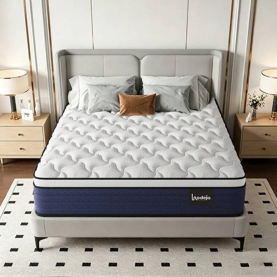 8/12/14 Inch Memory Sponge Mattress With Bagged Springs, Medium Softness And Hardness, Queen Size Mattress,King Sizes Mattress, Full Size Mattress, Twin Sized Mattress, Boxed, High-Quality Mattress, Modern Bedroom Home.