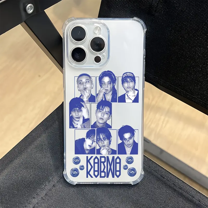 Phone Case - Phone Case Featuring K-POP S-Stray K-Kids Boys, Compatible with for iphone Models 17, 16E, 16, 15, 14, 13, 12, 11 Mini, Pro, Max, Air, X, XR, XSMAX, 8, And 7 Plus, Designed to Be Transparent And Soft with Anti-Fall Protection