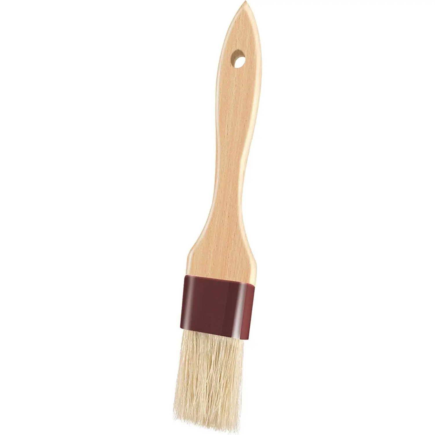 1-Inch Pastry & Basting Brushes Set of 4, Multi-Size Cooking Equipment with Bristles, Solid Wood Beech Handles, Holes for Kitchen Baking, Barbecue Butter Sauce Marinade Grilling Utensils