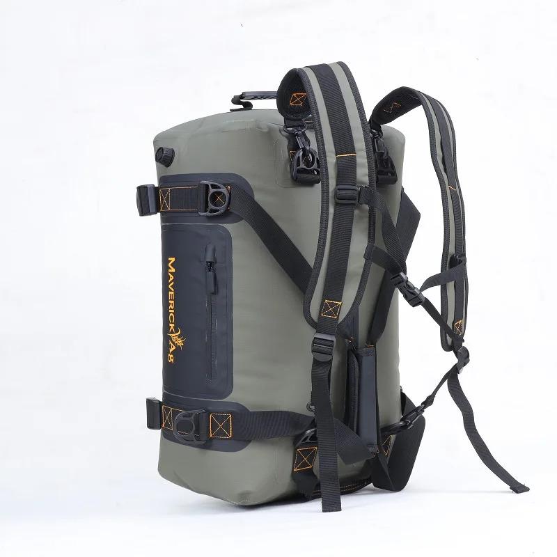 Outdoor waterproof bag, portable camping fully waterproof airtight zipper dry bag, used as luggage bag, backpack, waterproof travel bag