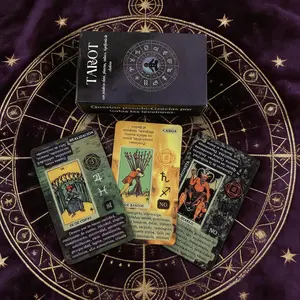 Classic Tarot Card Learning Set, Adult Fun Card Game, Includes Card Meanings and Keywords, Ideal for Spiritual Growth and Practice