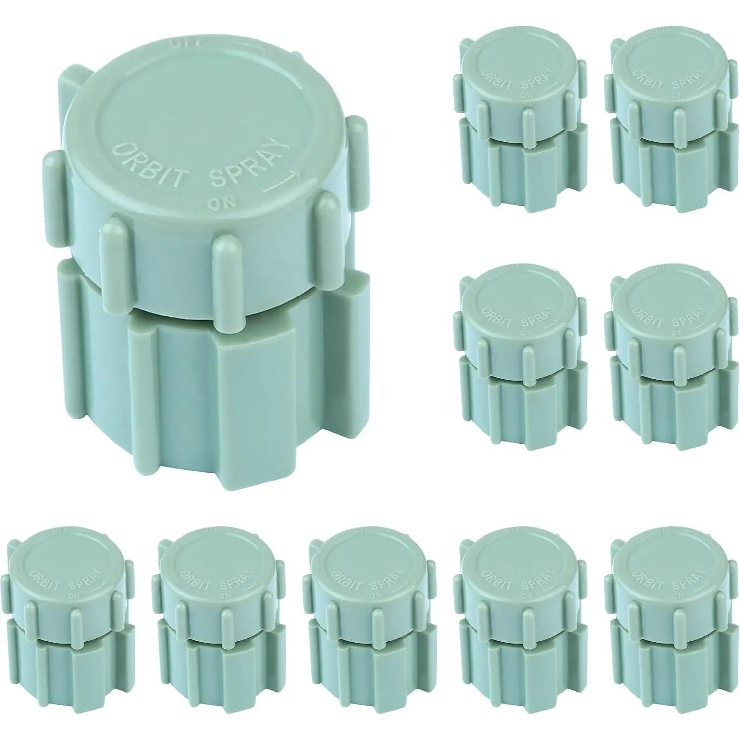 10 Pack Sprinkler Bubbler Heads Adjustable Water Flow Mushroom – 360° Drip Irrigation Emitters for Garden, Lawn, Flower Beds, Greenhouse – Fits 1/2" Tubing, Shrub  Mushroom Bubbler