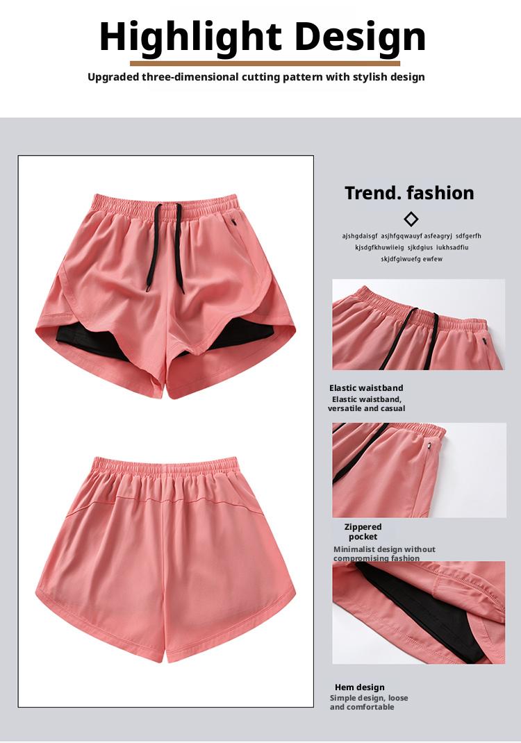 6-piece Set 2026 New Women's Sports Shorts Quick-dry Breathable Anti-exposure SpringStatements