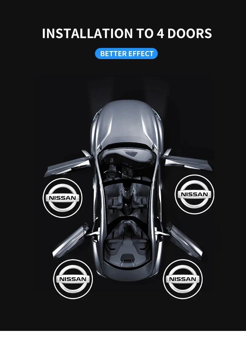 Car Welcome Lamp Auto Door Welcome Light LED Projector for Nissan