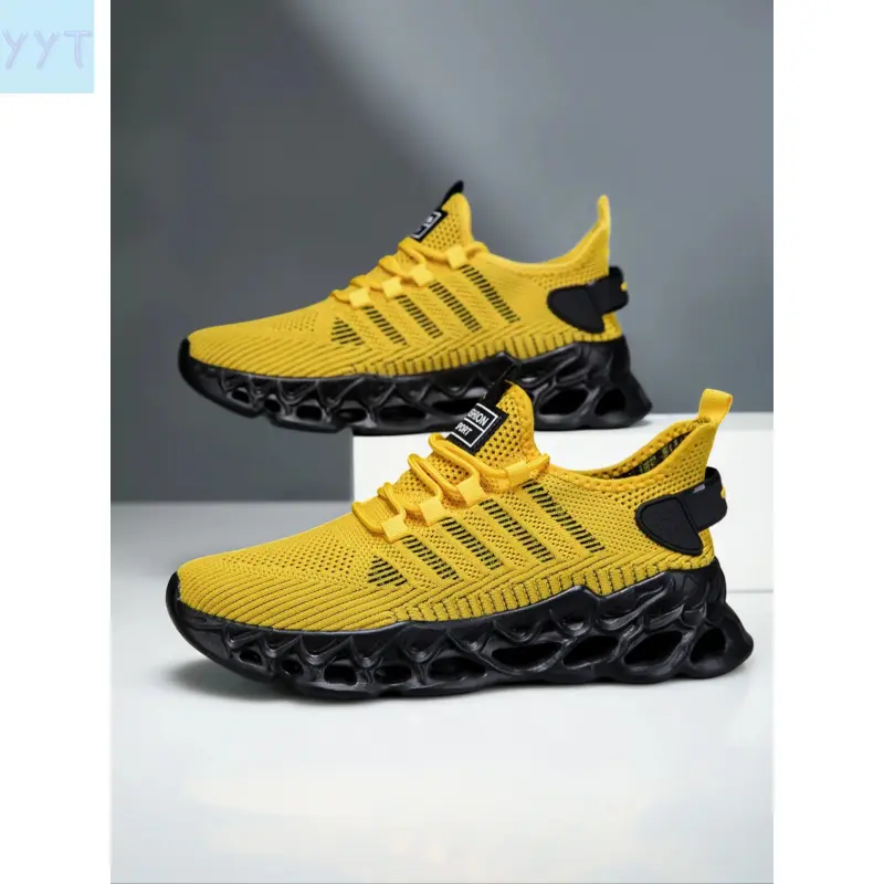 YYT1 Men's Casual Athletic Sport Shoes Lightweight Breathable Outdoor Running Shoes Fashionable Running Shoes Fashion Men's Sneakers Striped Pattern All Seasons Shoes Footwear Runner Sporty Sneaker