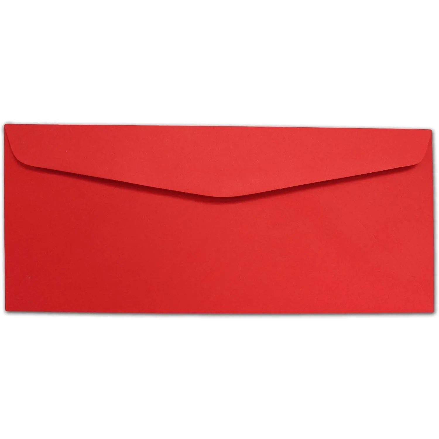 Red #10 Envelopes 100 Pack - 4.125" x 9.5", 24lb Bond (90gsm), Printable Gummed Business Envelopes for Christmas & Holiday Mailings, Letters, Invitations, Announcements & Correspondence