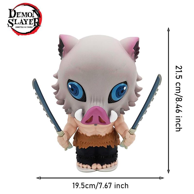 L-1PC Demon Slayer Officially Licensed Anime Style Deposit Box Savings Practical Add Interest to Life To Meet the Fans Love Shape Home Furnishing Desktop Decoration Birthday Party Good Gift