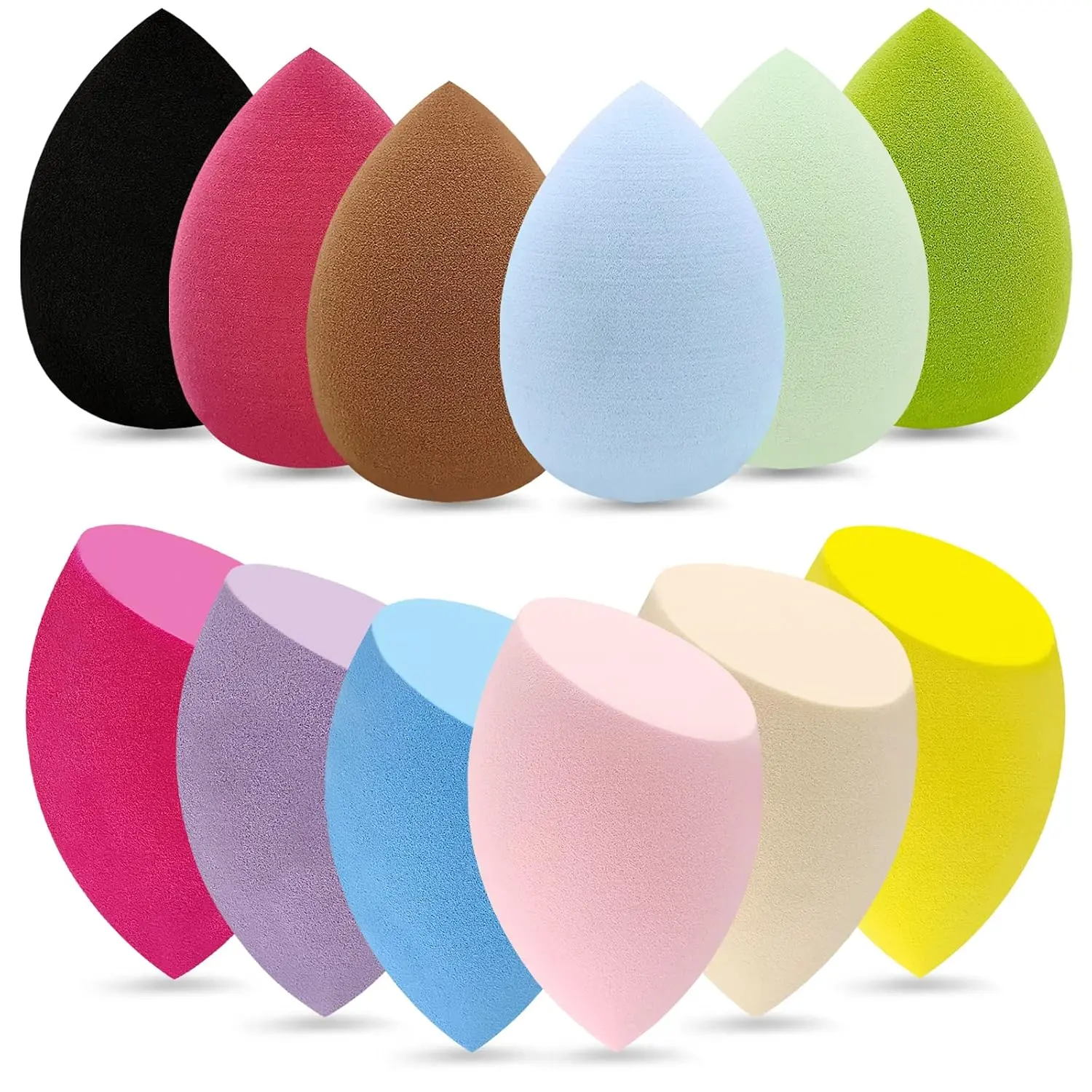 Professional Makeup Sponge Set,Latex Free Flawless Soft Setting Face Puffs,Multicolor Beauty Blender Cosmetic Applicator for Powder,Liquid,Facial Makeup Tools