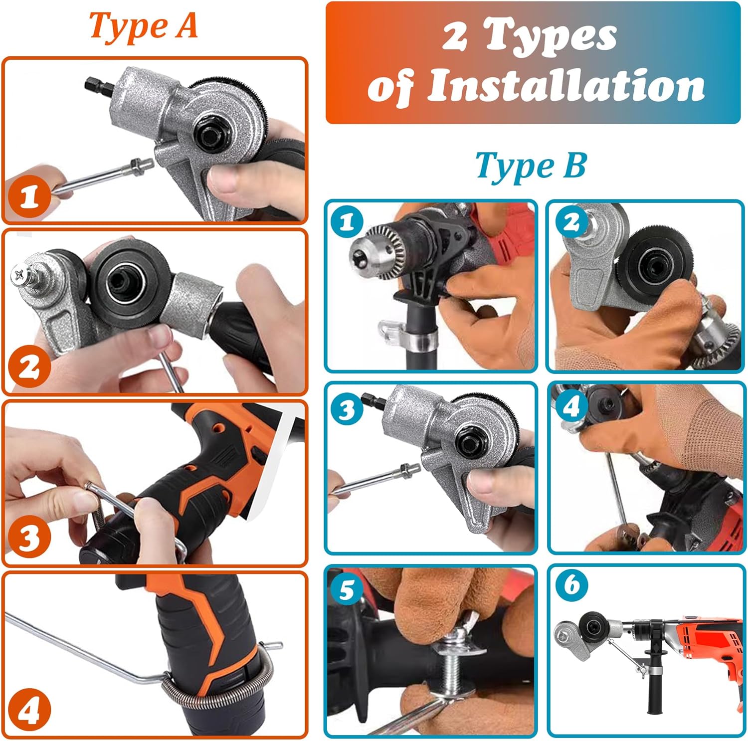 Universal Electric Drill Nibbler Attachment – Metal Cutting Tool for DIY, Fits Electric Drills, Cuts Steel, Iron, Aluminum, Copper, White Sheet, Sheet Metal Knife, Easy Refitting, Power Tool Hardware Universal Electric Drill Nibbler Attachment – Metal Cutting Tool for DIY, Fits Electric Drills, Cuts Steel, Iron, Aluminum, Copper, White Sheet, Sheet Metal Knife, Easy Refitting, Power Tool Hardware