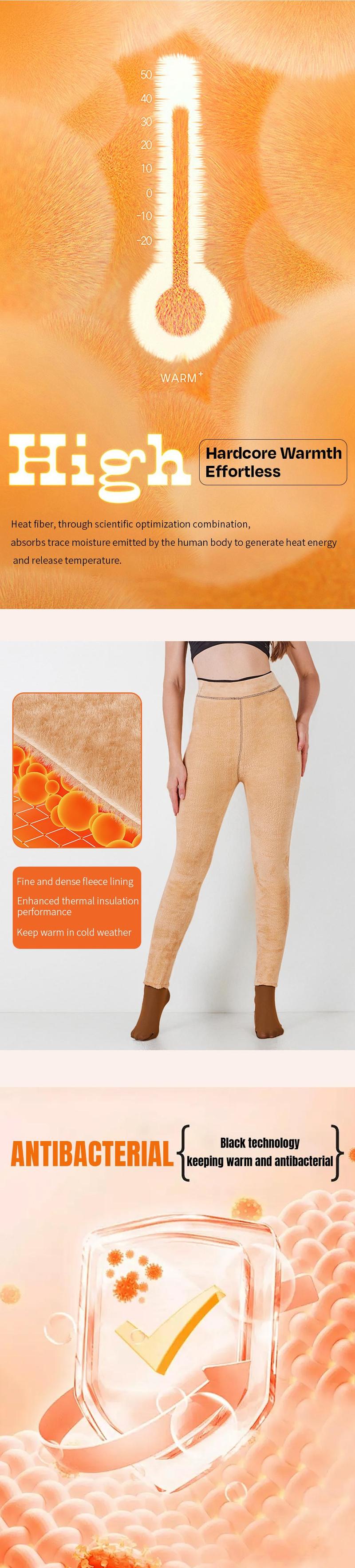 KatchMe Women's Winter Pantyhose Trendy Stretchy Fleece Lined Thermal Tights Stockings, Basic Versatile High Waist Tighten Pantyhose,Street Womenswear