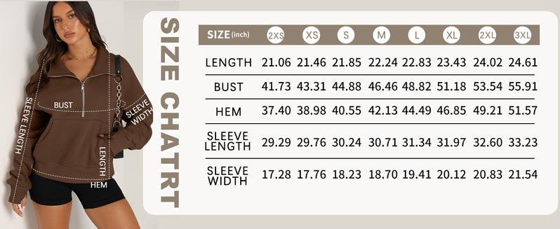 Womens Sweatshirts Half Zip Cropped Pullover Fleece Quarter Zipper Hoodies 2025 Fall Fashion Outfits Clothes