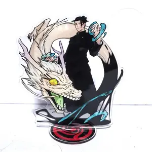 Jujutsu Kaisen Hiromi Higuruma Fushiguro Toji Geto Suguru Acrylic Stand Model Kawaii Cartoon Bottle Inumaki Toge Desk Decor