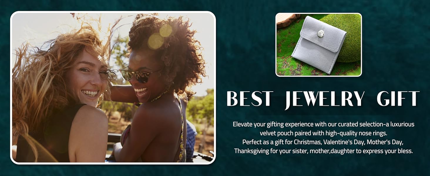 BESTEEL 14K Gold Plated Nose Ring Studs 20G Nose Rings Hoops Stud 316L Stainless Steel Nose Rings Round CZ Heart Simulated Diamond L Shaped Nose Stud Hypoallergenic Nostril Piercing Jewelry for Women Men 10Pcs