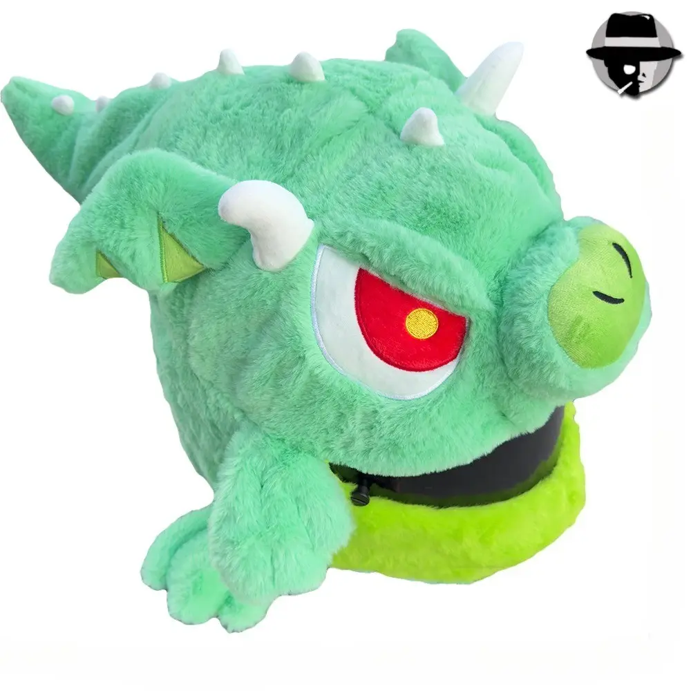 Cartoon Animal Helmet Cover, Soft Plush Material, Elastic Decoration for Full Helmets, Ideal for Riding Parties and Content Shooting