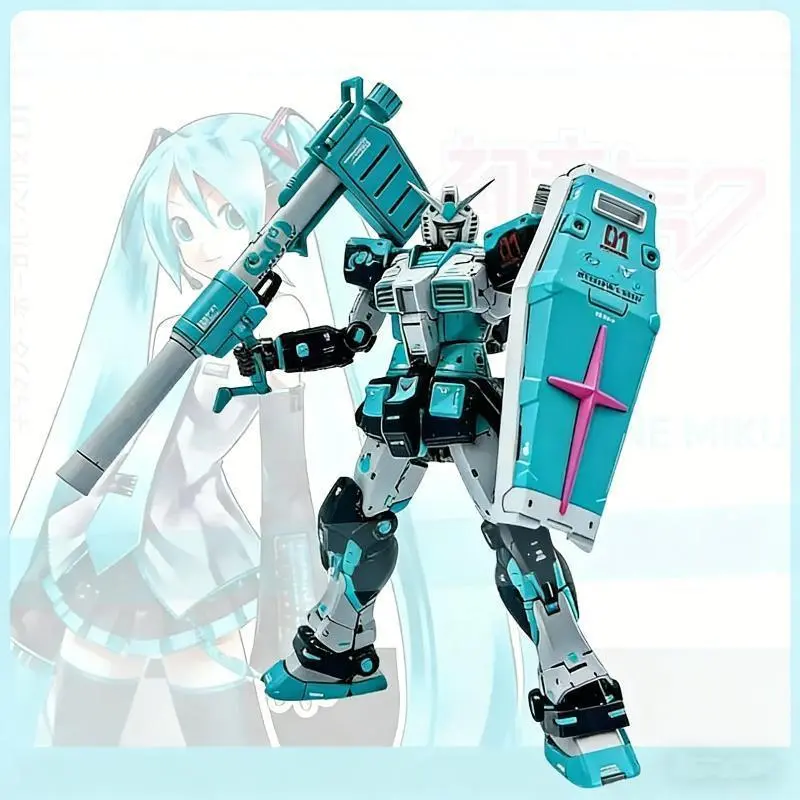 2026 new RG40B 1/144 RX-78-2 Yuanzu Ver.2.0 Hatsune Miku Color Assembly Model Kit Gunpla Action Figure With Water Decals Anime Mecha Toy