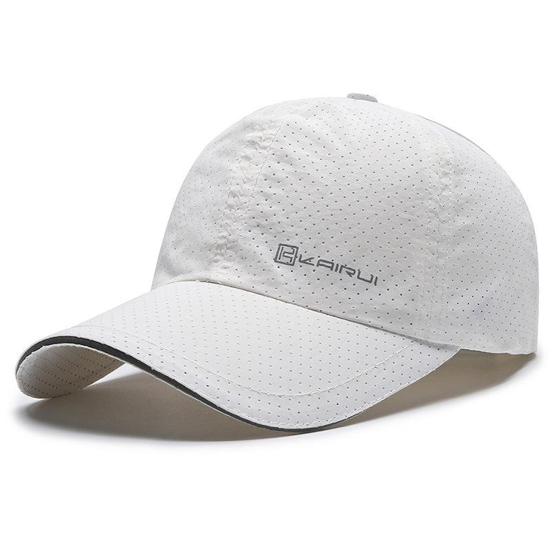 Summer quick-dry baseball cap for men, mesh breathable sun hat, sandwich brim cap, duckbill cap, reflective hat