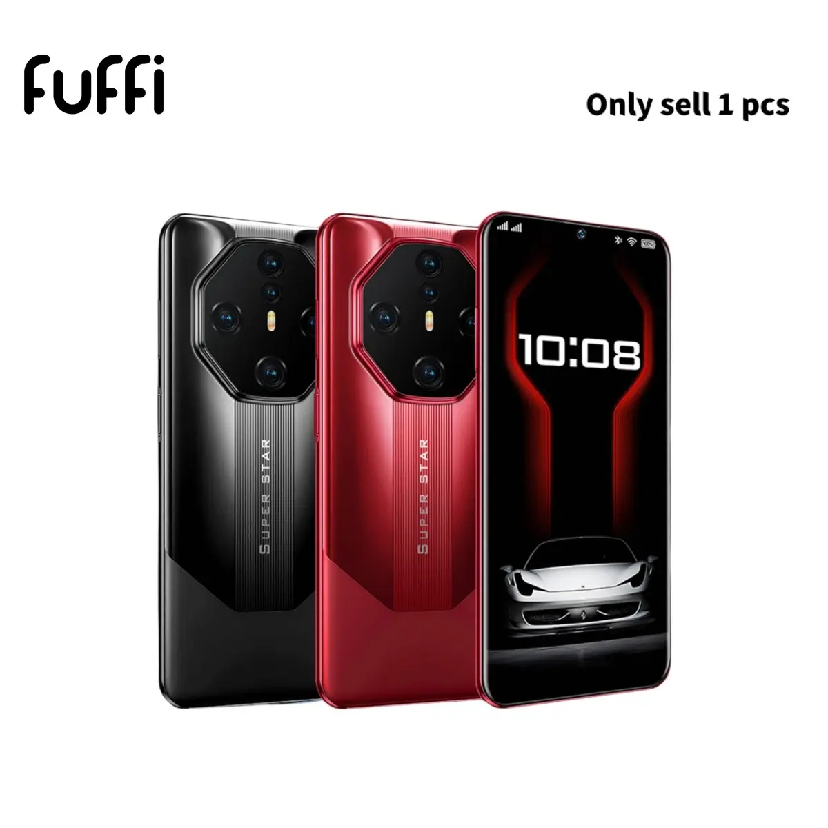 Fuffi 6.53-Inch Smartphone, Android Mobile Phone, 4g Network, 16mp Camera, 4000mah Battery, 4GB+128GB RAM, GPS, Dual Sim, Expandable Memory, Android Os