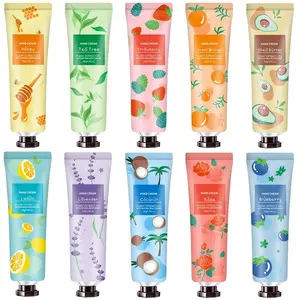 10 Pack Hand Cream for Dry Cracked Hands,Gifts for Women,Teen Girls,Bridesmaid Gifts,Teacher Gifts,Birthday Gifts for Women,Teens,Natural Plant Fragrance Mini Hand Lotion Moisturizing Hand Care Cream