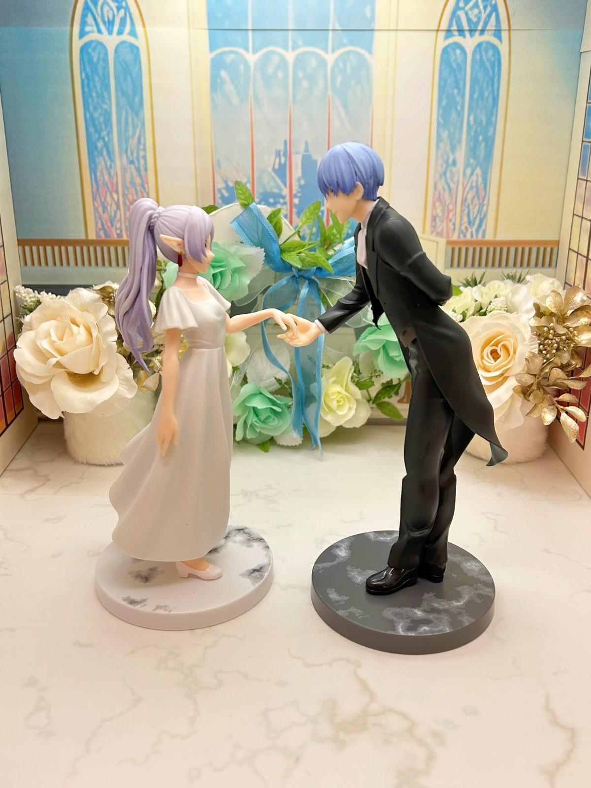 18-20cm Frieren: Beyond Journey's End Anime Figure Frieren Himmel Proposal Dance Action Figure PVC Ornaments Toy Brithday Gifts