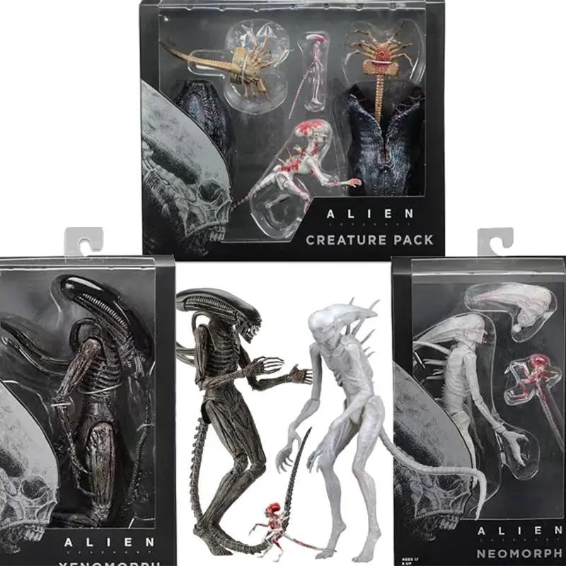 2026 hot item NECA Alien Xenomorph Covenant Neomorph Creature Pack Action Figure PVC Alien Serie Collectible Model Toy Bookshelf Ornament Gift