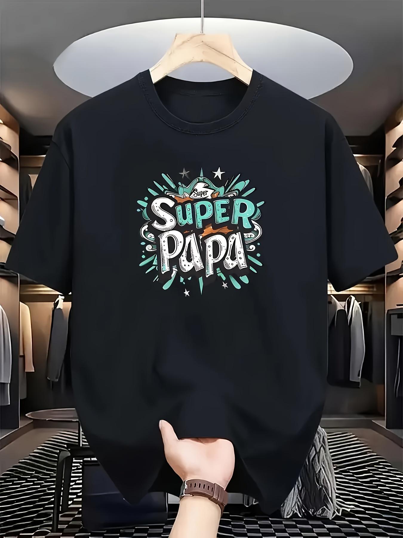 "Super Papa" Graffiti Tee – Perfect Father’s Day Gift for Dad & Grandpa