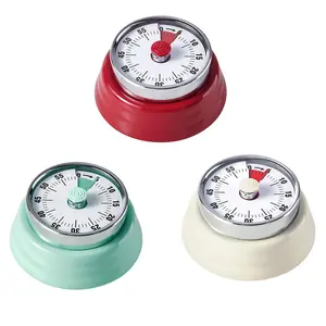 60-Minute Stainless Steel Kitchen Timer with Magnetic Attachment, Sound Alarm, Ideal for Cooking, Office, Learning, Adsorbs on Refrigerator