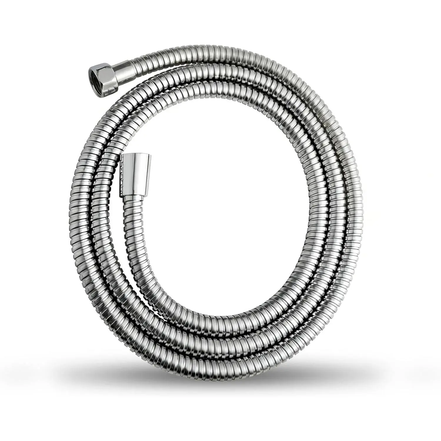 Shower Hose, 100 in Kink Free Stainless Steel Extra Long Shower Hose , Flexible Handheld Shower  Hose Extension for  Bathing Cleaning, Nickel Gray