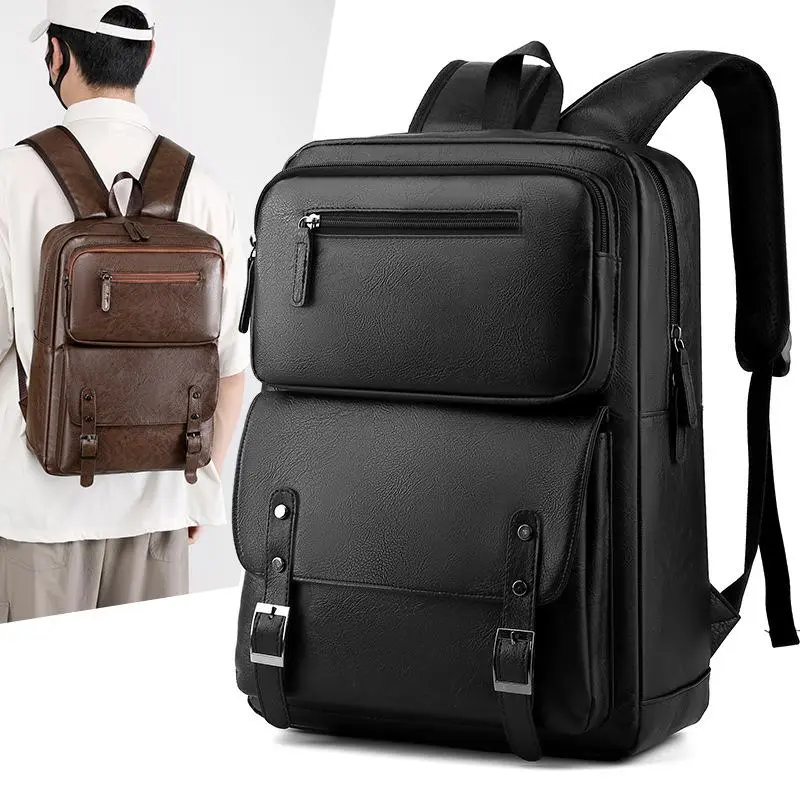 Men's Minimalist Casual Large Capacity Laptop Backpack, Water Resistant Business Travel School Daypack for Office Commute, Campus and Weekend Travel, Dedicated Shockproof Laptop Compartment,Durable Wear-Resistant Fabric, All-Match Work Student Carry Bag