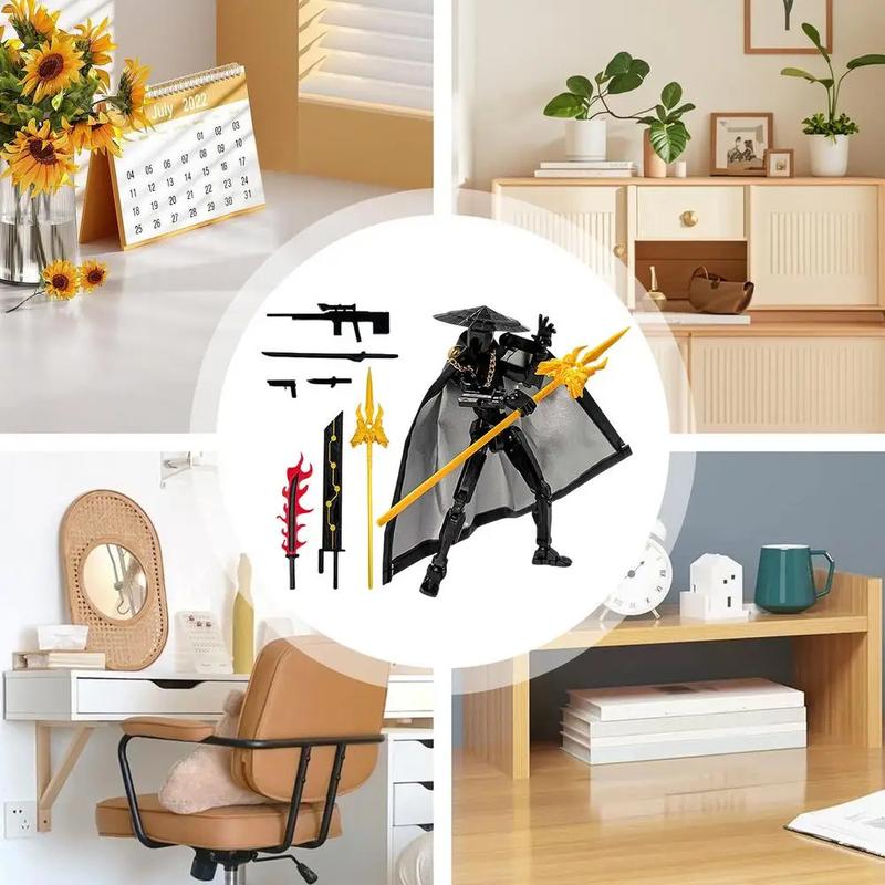 The Fifth Generation Multi-jointed Movable Figure T13 Dummy Doll Kid Toys With Hat And Cloak Artistic Sense Collection Decor