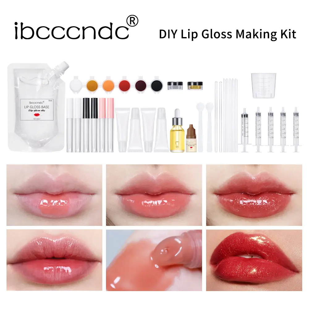 DIY Lip Gloss Set, Complete Set of Lip Gloss Making Tools, Handmade Lipstick, Handmade Lip Glaze Making Tools, Complete and Easy To Operate, DIY Lipstick, Lip Gloss