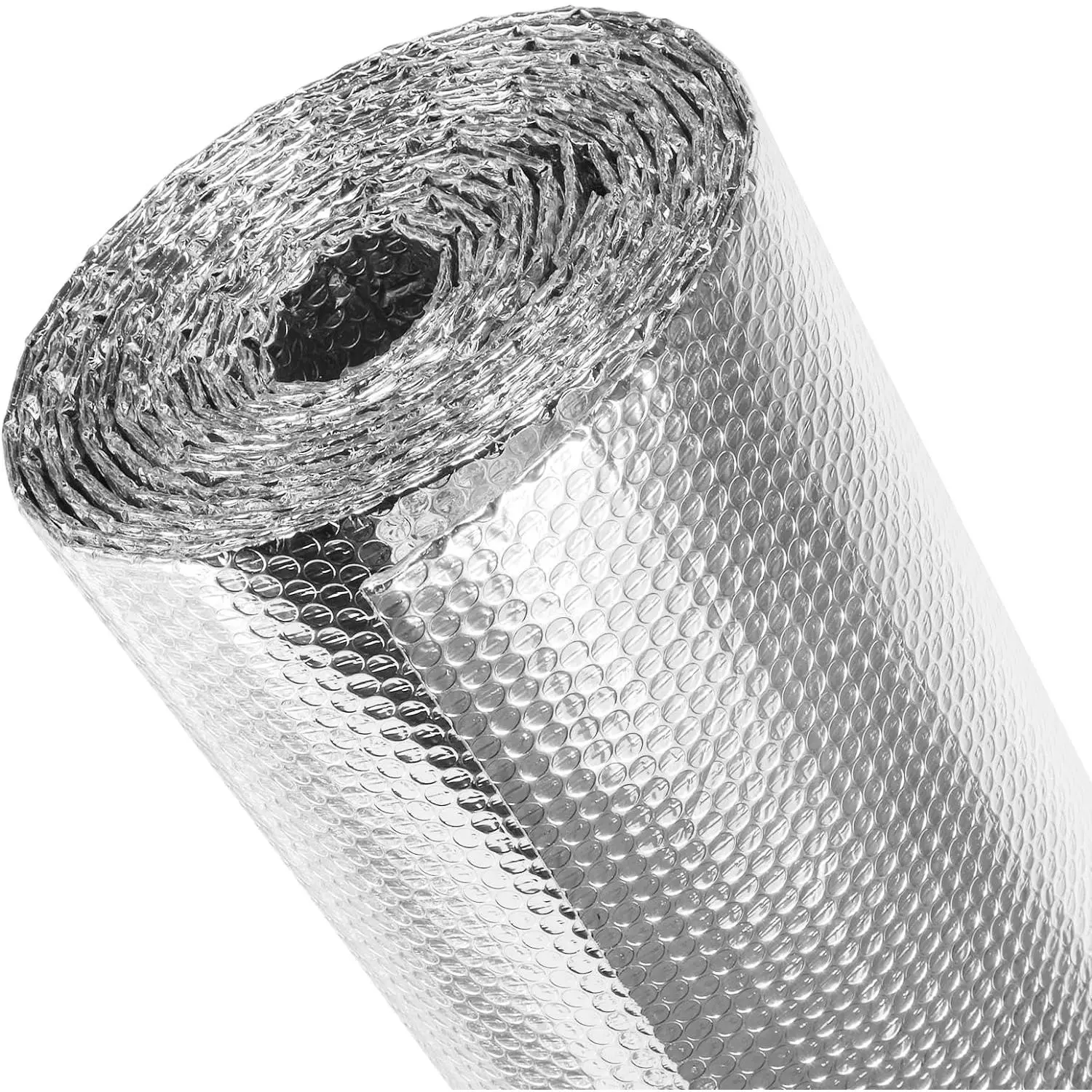 Double Reflective Insulation Roll, Window Insulation for Summer Heat, 23.6" x 10 Ft  Barrier Heat Reflective Window Film,  Foil Bubble Shield for Windows, RV, Roof, Garage Door
