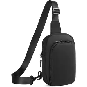 Small Crossbody Bags for Women and Men, Sling Bag for Women and Men Trendy, Fanny Packs Chest Bag with Extended StrapGift.