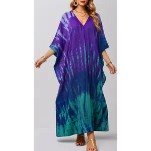 Women Dress Beach Cover Ups for Women Long Kaftan Moo Moos Nightgown Muumuu Plus Size Caftan