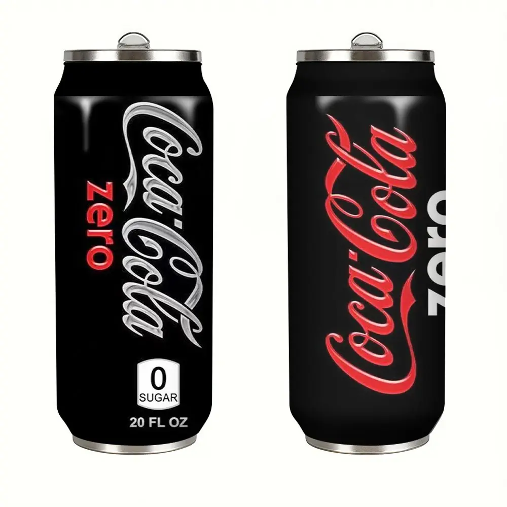 High Aesthetic 17oz Coca-Cola Can Shape Stainless Steel Insulated Cup, Dual Layer Vacuum Isolation, Retro /, Ideal for Car, Outdoor, Office, Camping